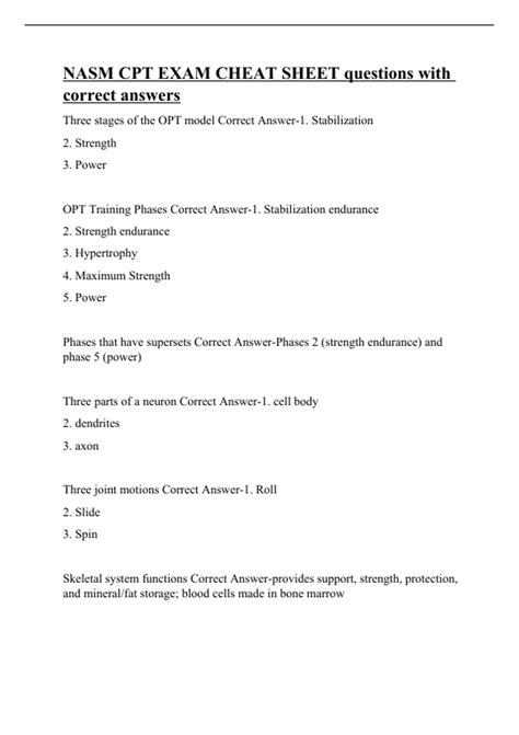 nasm test hard|cheat sheet nasm exam.